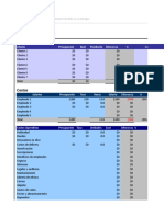 Presupuesto de Ingresos y Costos en Excel