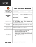 Jadwal Jaga Tenaga Laboratorium