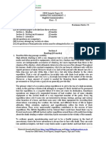 English Communicative: CBSE Sample Paper-01 Summative Assessment - I Class - X