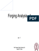 Forging Analysis - 1: Prof. Ramesh Singh, Notes by Dr. Singh/ Dr. Colton