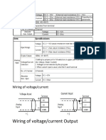 Wiring of Voltage/current