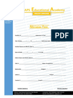 Student Admission Form