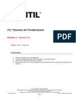 ITIL Foundation Sample Paper Ejemplo C
