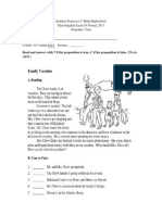 Instituto Francisco J. Mejía Highschool Third English Exam IV Partial, 2017 Olanchito, Yoro Student's Name: - Course: 10 Grade BTPI Section