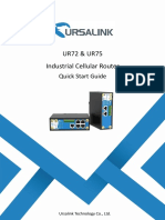 Ursalink UR72 Industrial Cellular Router Quick Start Guide