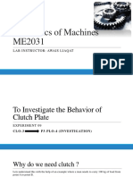 Mechanics of Machines ME2031: Lab Instructor: Awais Liaqat