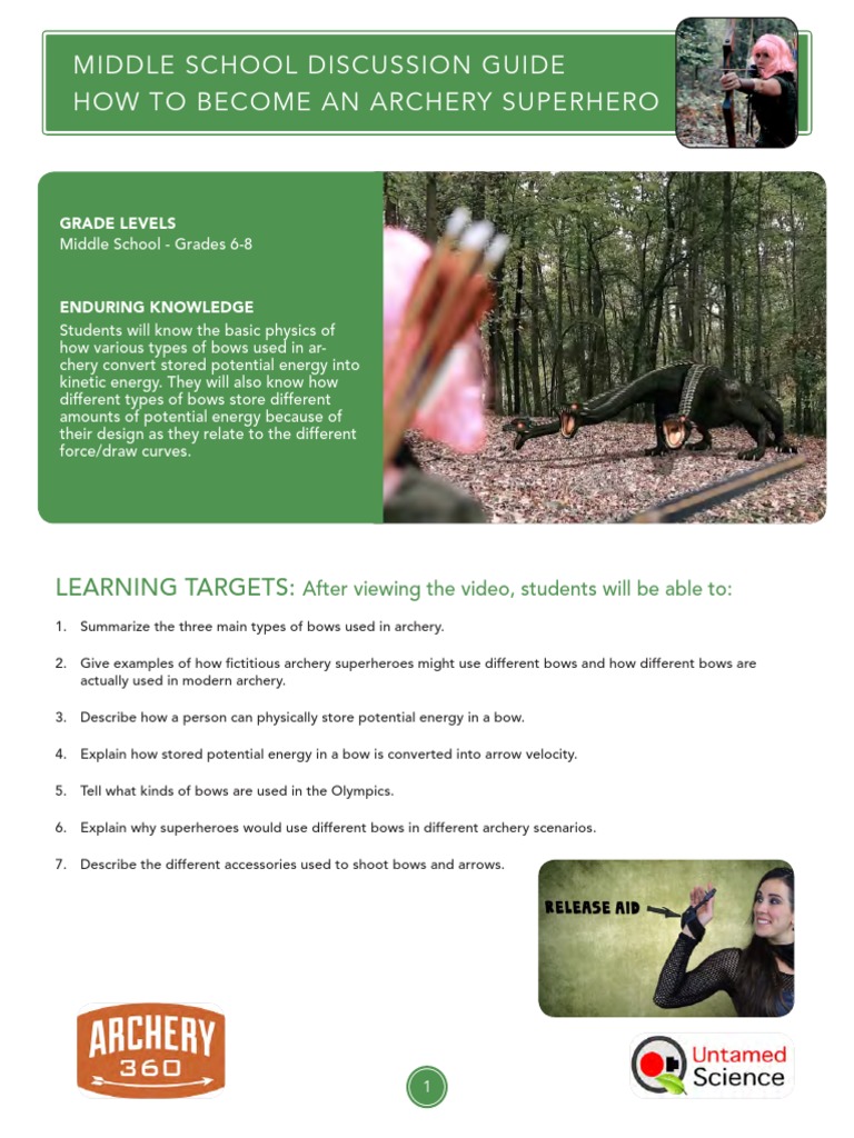 Middle School Archery Guide | PDF | Bow And Arrow | Archery