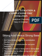 Acid Base Titration & Complexometric Titration: Analytical Chemistry Gary D Christian