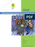 Marketing Segmentation and Consumer Needs_Final_2010