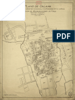 Plano de Calama Con La Numeración Oficial de Manzanas y Clasificación de Edificios