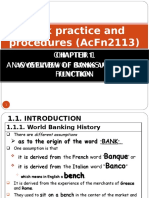 Bank Practice and Procedures (Acfn2113) : An Overview of Banks and Their Function