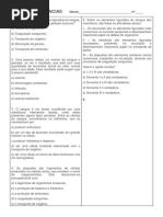 Prova Alternativas Sangue