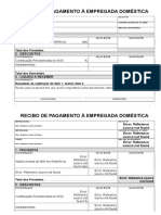 Recibo pagamento empregada doméstica