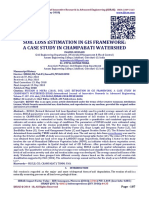 SOIL LOSS ESTIMATION IN GIS FRAMEWORK