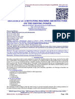 INFLUENCE OF A ROTATING MACHINE ARCHITECTURE ON THE DRIVING POWER