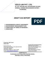 Hazelo Lab Pvt. LTD., Yadadri Bhuvanagiri District - Draft EIA Report (Part I) PDF