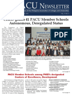CHED Grants 41 PACU Member Schools Autonomous, Deregulated Status