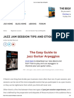 Jazz Jam Session Tips and Etiquette