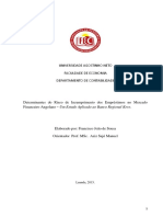 Determinantes Do Risco de Crédito Sistema Financeiro Angolano