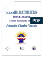 Normativa CompetIciones Natacion Cantabria 2017/2018