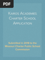 Kairos Academies Charter School Application (2018)