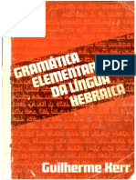 Gramatica Elementar Da Língua Hebraica - Guilherme Kerr PDF