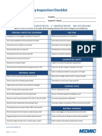 Construction Safety Inspection Checklist PDF