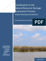 Coordination in The Natural Resource Damage Assessment Process: Project Planning and Selection