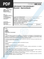 ABNT NBR 6028 2003 - Informação e documentação - Resumo - Apresentação.pdf