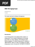 DB2 Storagegroups