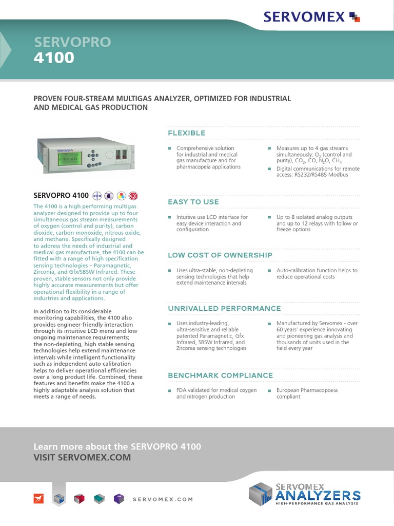 Servopro 4100 4 | PDF | Medical Device | Nature