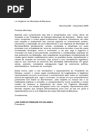 Lei Organica Barreiras BA