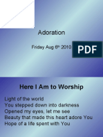 Adoration: Friday Aug 6 2010