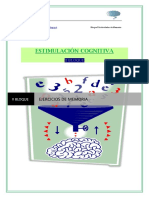 Estimulaci - N Cognitiva. 2ejercicios de Memoria PDF