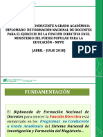 Diplomado de Formación Nacional de Docentes para Ejercer La Función Directiva - ESTEVES