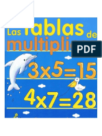 Cuadernillo de Tablas de Multiplicar