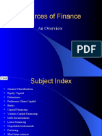 34 34 Sources of Finance