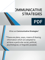 Communicative Strategies