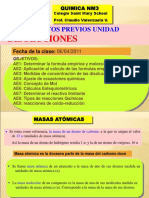 Fórmulas químicas, concentraciones y cálculos estequiométricos