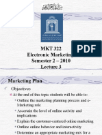 MKT 322 Electronic Marketing Semester 2 - 2010