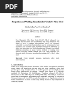 Properties and Welding Procedure For Grade 91 Alloy Steel: Siddharth Pant and Swati Bhardwaj