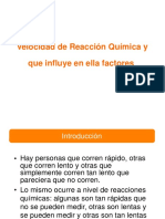 Velocidad de Reaccion - Quimica 1