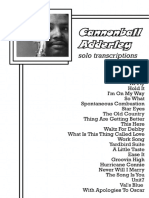 Cannonball Adderley Solo Transcriptions PDF