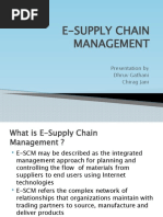 E-Supply Chain Management: Presentation by Dhruv Gathani Chirag Jani