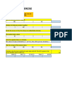 Formulas Exercise: Place Your Answer in The Blue Cells. Use Cell References Where Possible