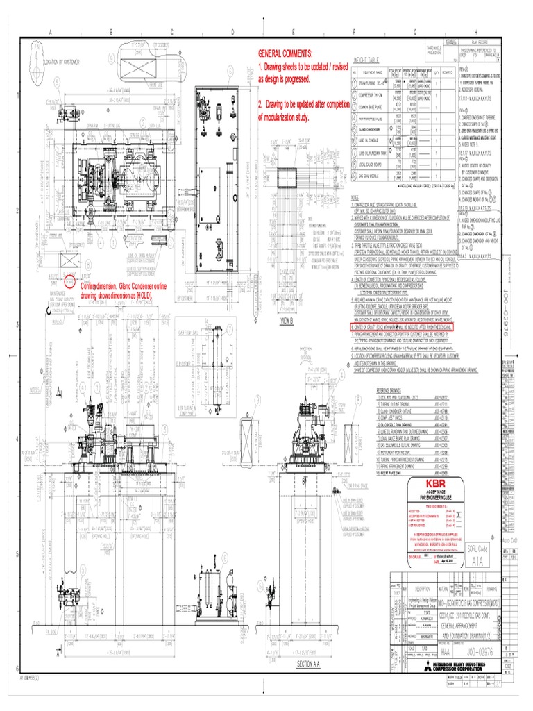 Gland Condenser Drawing Update Notes | PDF