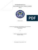 Internship Report On Pakistan Telecommunication Company Limited (PTCL)