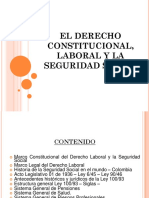 El Derecho Constitucional, Laboral y La Seguridad Social