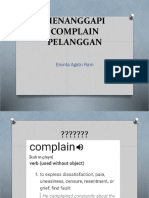 Menanggapi Complain Pelanggan