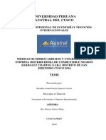 Mermas de hidrocarburos y utilidades en empresa distribuidora